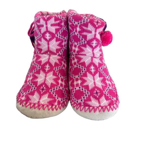 Joe Boxer Slippers Womens‎ Size M/L 9.5 / 10 Knit Snowflake Ankle Length NWT - Picture 2 of 9